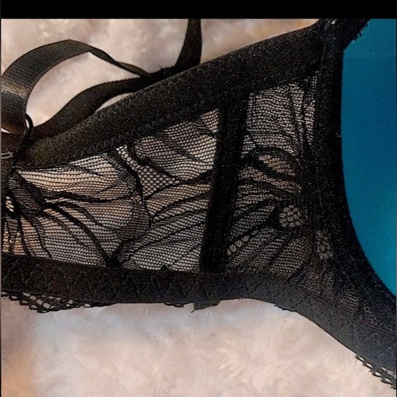 Beautiful Deep Teal and black lace bra size 36D. - Picture 5 of 7